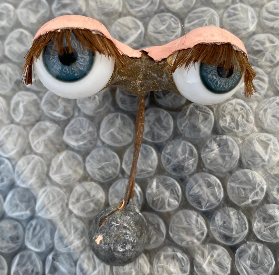 Ancienne paire yeux mobiles BB taille 8 circa 1900 - Photo 2/3