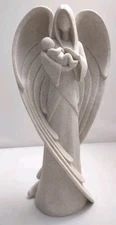 Vintage Herco Wings of Devotion Angel & Baby Sculpture Sand Collection Statue