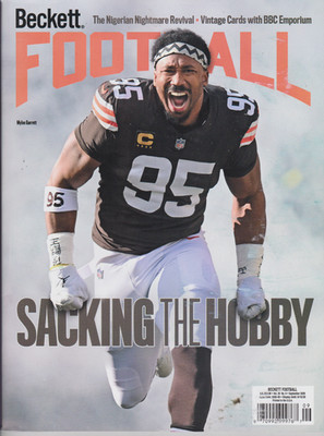 Football Beckett Price Guide Magazine September 2026 Myles Garrett Cover