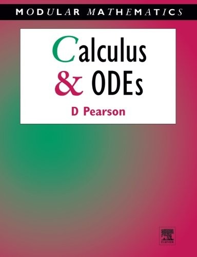 Calculus and Ordinary Differential Equations (M, Pearson,#