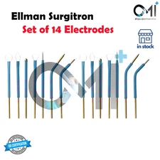 Ellman Surgitron Set of 14 Handpiece Electrodes Reusable - Tungsten Tips