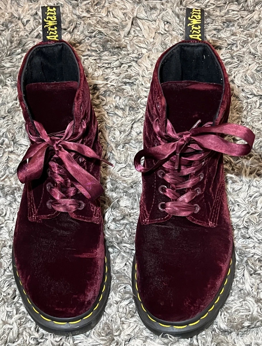Dr. Martens Velvet Combat Boots for Women for sale | eBay display picture 1