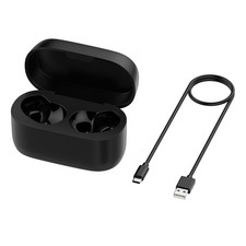 Black Charging Storage Box Charging Case  Cable For Jabra Elite 75T Headset new