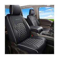 Huidasource Silverado Seat Covers Front Back Leather Seat Accessories Fit for...