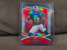 2010 TOPPS FINEST BRANDON MARSHALL RED REFRACTOR #/25 DOLPHINS BRONCOS RARE SP