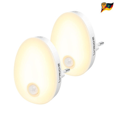 Nachttischlampe Bewegungssensor Dimmbar 2 Stück LED 230V 1
