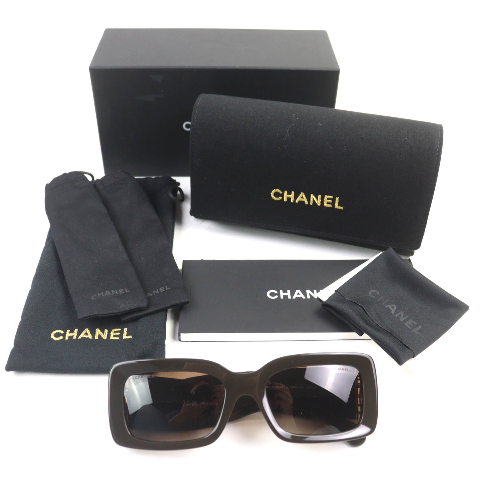 CHANEL 5534 Rectangle shape Coco mark sunglasses … - image 1