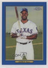 2020 Topps Turkey Red Chrome Series Blue Refractor 2/50 Elvis Andrus 0d6s