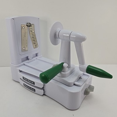 Veggetti Pro Table Top Spiral Vegetable Cutter With Three Blades Ribbon Cut etc.