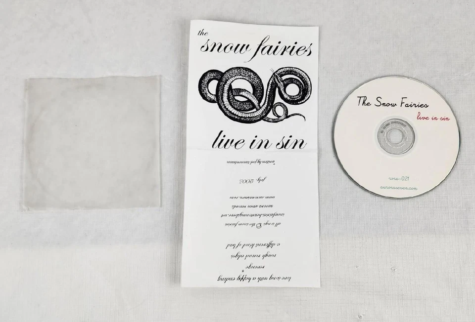 Live in Sin by the Snow Fairies (CD, 2005, Aurora Seven) Foto 3 de 4