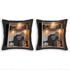 Elegant 18x18in Throw Pillow Covers Set of 2 - Minimalist Design