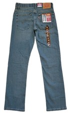 Levi's Boys Youth Jeans 511 Slim Flex Stretch Denim Jeans Size 16 blue 28X30