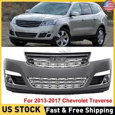 Front Bumper Cover Kit with Fog Light For 2013-2017 Chevrolet Traverse