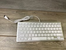 Macally SLIMKEYCA Wired USB Keyboard Mac Silv...