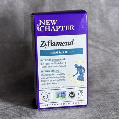New Chapter Zyflamend Herbal Capsules 60ct Pain Relief Holy Basil Ginger