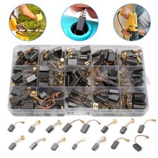 105x 15 Sizes Electric Motor Carbon Brushes Replacement w/ Copper Wire for Drill