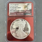 2023 W NGC PF70 UCAM RED CORE Type 2 - 1 oz Silver American Eagle #7965
