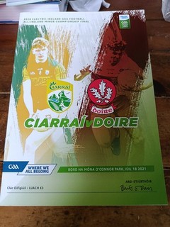 2020 All Ireland Minor Football Final Kerry v Derry ( Played In July 2021)