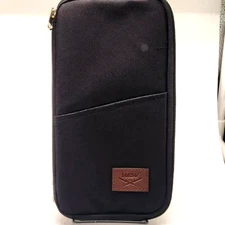 6 Pack of W&W Black Nylon Passport Holder RFID Credit Card Security Case w/Band