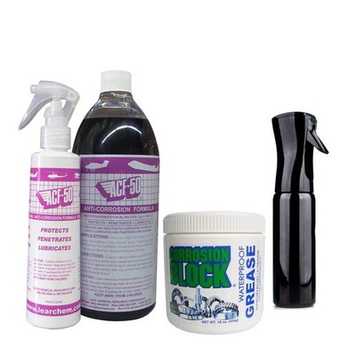 ACF-50 Quart, Fairsol spray, corrosion block grease - super bundle