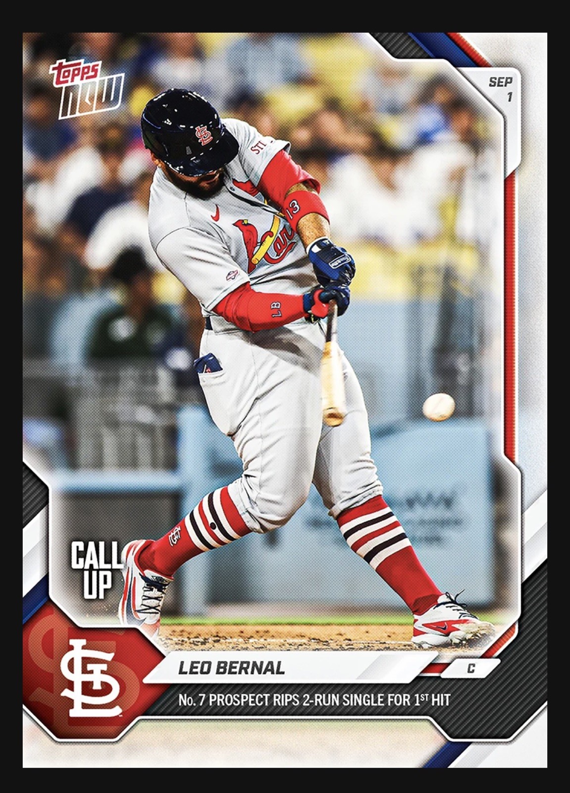 2026 TOPPS NOW 626 LEO BERNAL CARDINALS 1st MLB HIT PRESALE FREE SHIPPING