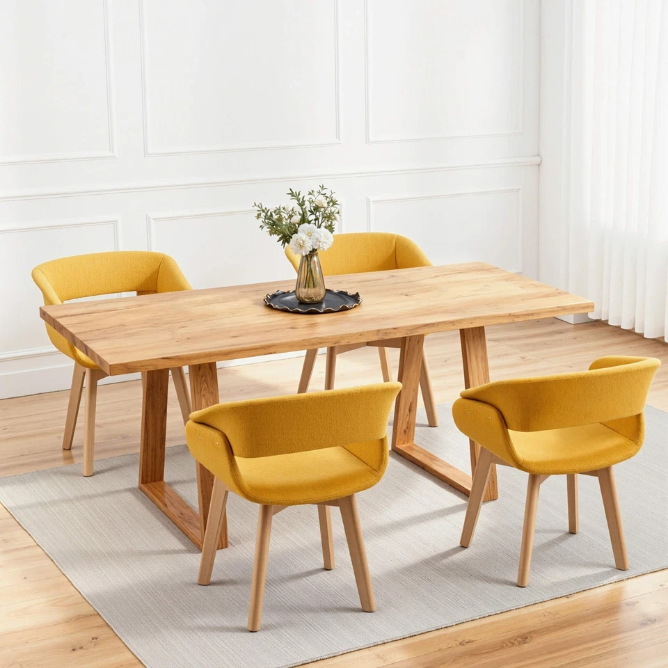 Ivinta餐椅2件套现代厨房椅子餐厅客厅 — 第 4/4 张图片