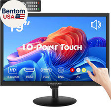 Touchscreen Monitor 19 Inch, 10-Point Multi Touch Screen Monitor 1440 900 HD Dis