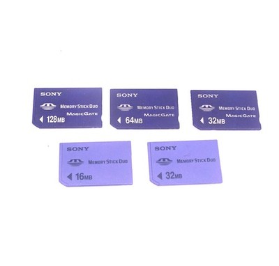 Sony Memory Stick Duo Magicgate Card 64 128 256 Optional Long Adapter Pick Size