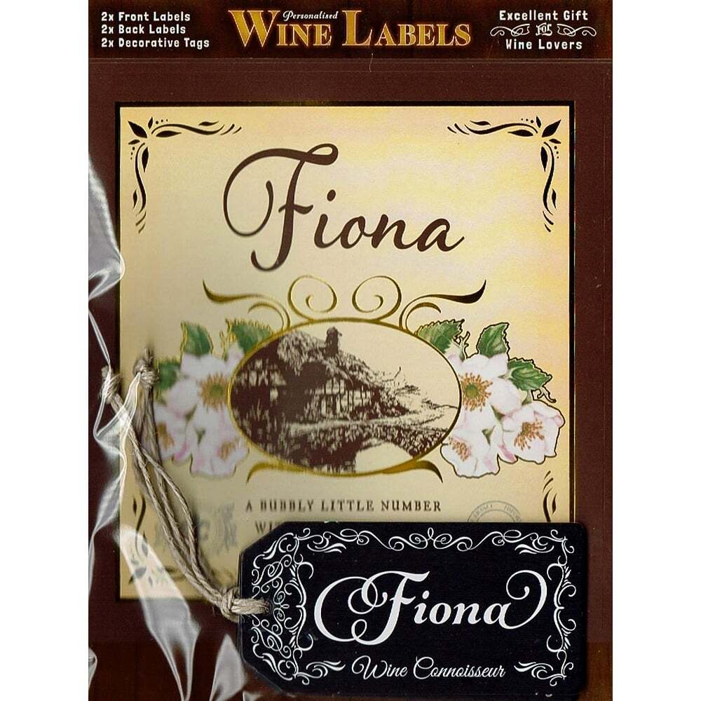 Mulberry Studios Personalised Wine Label Fiona