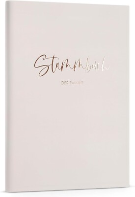 NEU DeinWeddingshop Stammbuch Deluxe Pure Bonheur Hardcover Beige 16x21cm OVP