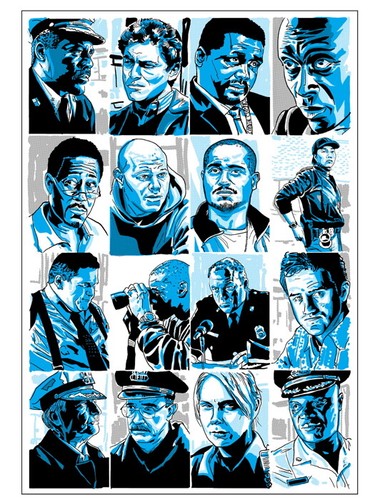 V1213 The Wire Cast Characters TV Series Art Decor WALL POSTER PRINT - Afbeelding 1 van 13