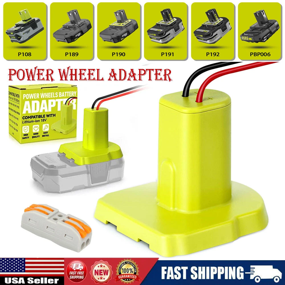 Power wheels quick disconnect for a 18v lithium milwaukee battery new arrivals