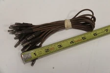 Lot of 10) EAI UNIVAC Electronic Associates Brown Communication Cable Patch Cord