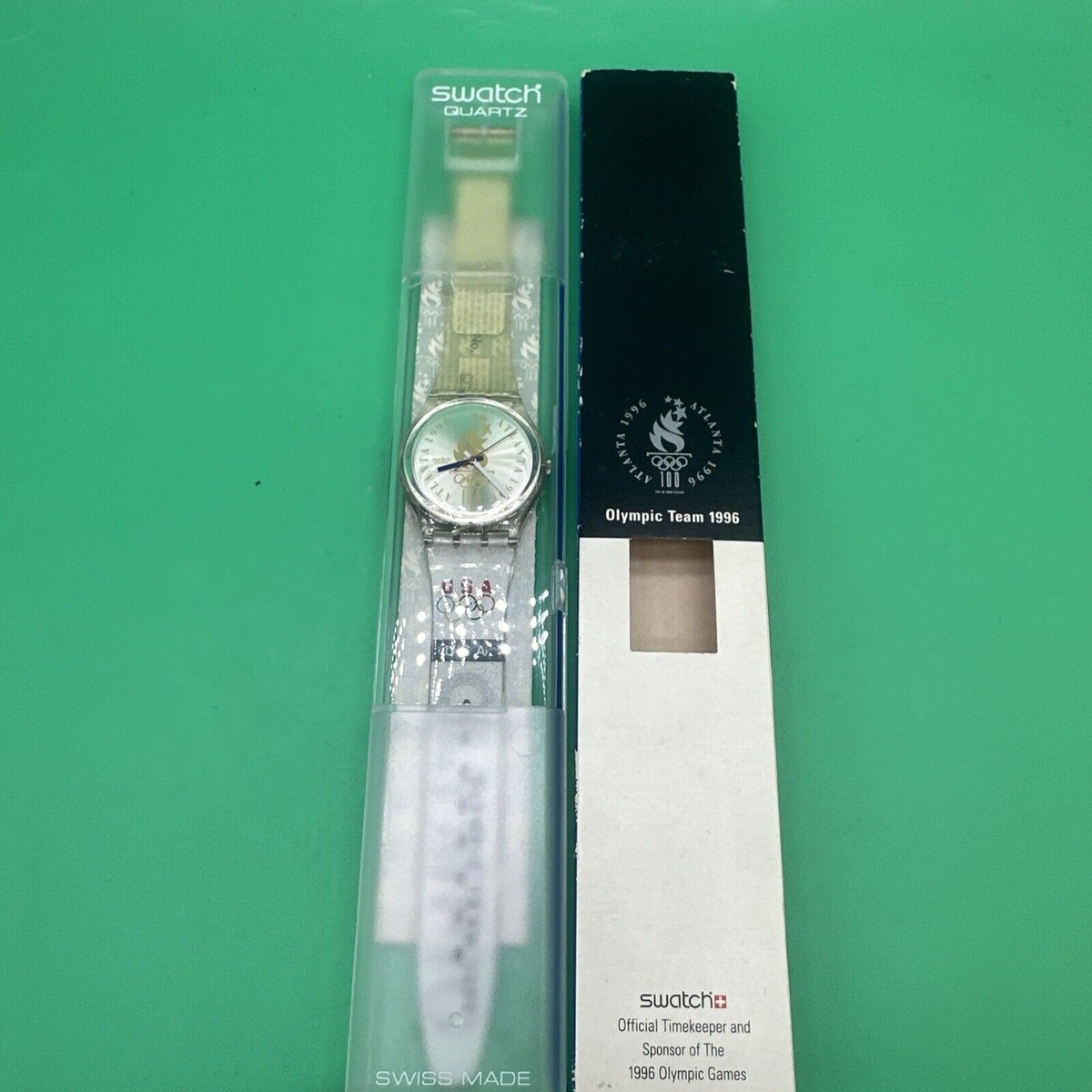 Swatch Watch Vintage Swiss made 1996 Atlanta Olympics TEAM Switzerland GZ150 il_fullxfull.2890129866_ik4b.jpg main image 3