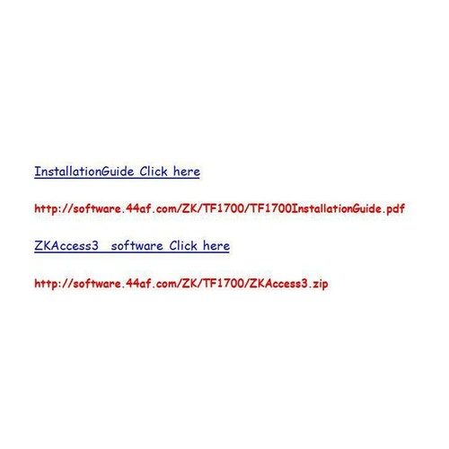 Terminale controllo accessi impronte digitali impermeabile IP65 TF1700 ZKSoftware - Foto 16 di 22
