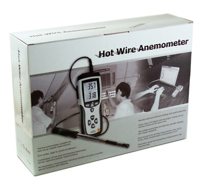DT8880 Hot Wire Thermo-Anemometer Air Flow Velocity Meter Temperature Tester USB