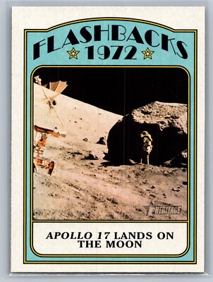 2021 Topps Heritage #NF-APOL Apollo 17 Lands on the Moon News Flashbacks