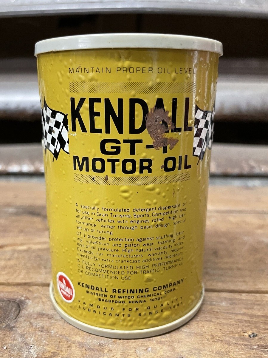 80s Kendall ケンドル　オイル缶　ビンテージ Vintage 80s Kendall Racing Motor Oil Promo Advertising Oil