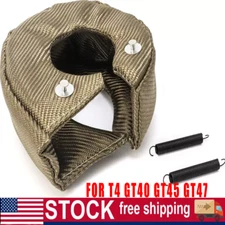 T4 Titanium Fiber Turbo Blanket Heat Shield Barrier Turbocharger Cover Wrap