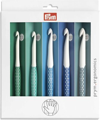 Prym Ergonomics ::Crochet Hook Set::  5 hooks US K-O / 7.0-12.0 mm