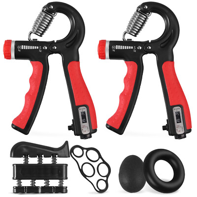 Handtrainer Fingertrainer 6er-Pack Verstellbarer Griffkraft Trainer Training Set