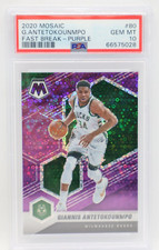 2020-21 Mosaic Fast Break Purple 01/50 - PSA GEM MINT 10 - GIANNIS ANTETOKOUNMPO