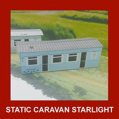 Caravan Static Home Design 3 " Starlight " Model Containers x 4 N Gauge 1:160 - Picture 3 of 10