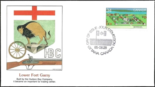 🍁Canada  #1050      "LOWER FORT GARRY"      Brand New  1985  Fleetwood Cover