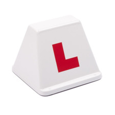 Lettercraft SOM 12 White - Magnetic Driving School Instructor Roof Sign Free P&P