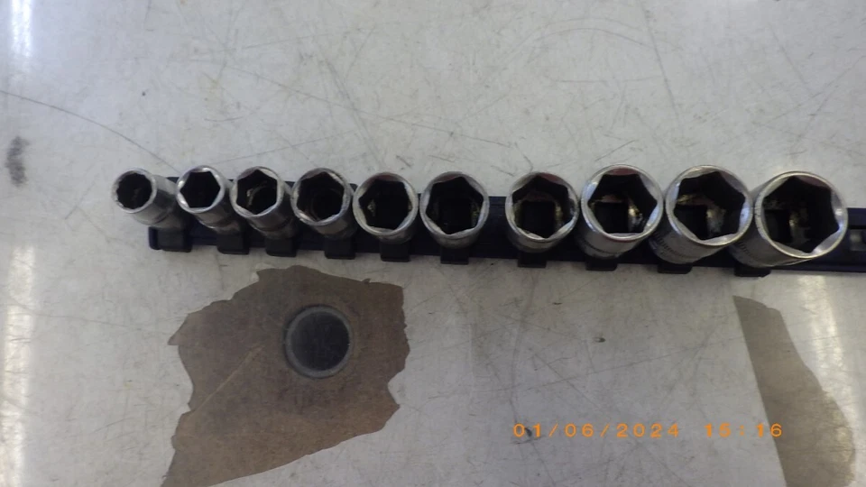 CARLYLE TOOLS BY NAPA 10 PC 3/8" DRIVE SOCKET SET, MODERATE WEAR (TDY023384) - Image 2 of 2