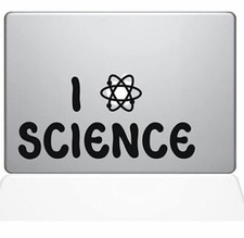 The Decal Guru I Atom Science Decal Vinyl Sticker, 13" MacBook Pro (2015 & Older
