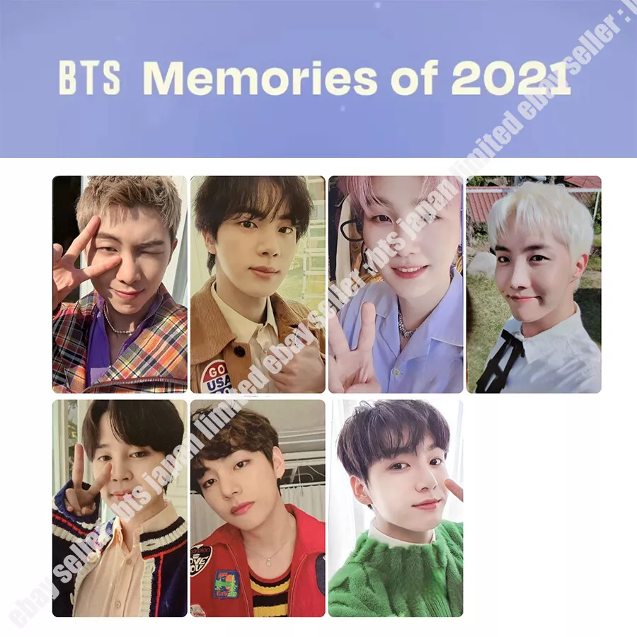 BTS Memories 2021 Blu-ray Official photocard RM JIN SUGA J-HOPE JIMIN V  JUNGKOOK