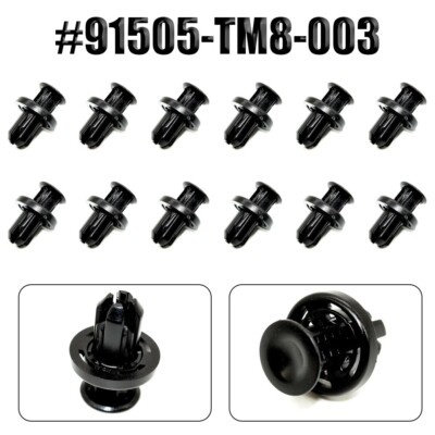 12 Stück Bumper und Wheel Well Liner Push Typ Clips für 91505-TM8-003