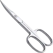 Nail Scissors Curved Stainless Steel Eyebrow Scissors for Men and Women